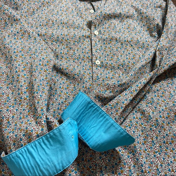 Original Penguin Long Sleeve Floral Button Down Neck 16 - Picture 6 of 10